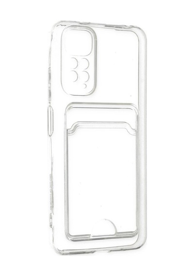 Xiaomi Redmi Note 11 Kılıf Kart Şeffaf Silikon - Şeffaf Düz Renkli