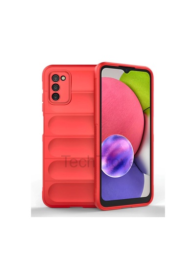 Samsung Uyumlu Galaxy A03s Kılıf Elde Kaymaz İçi Kadife Silikon Kapak