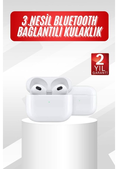3.nesil İos Android Uyumlu Bluetooth 5.0 Beyaz Çhassasiyet Cevaplama 1