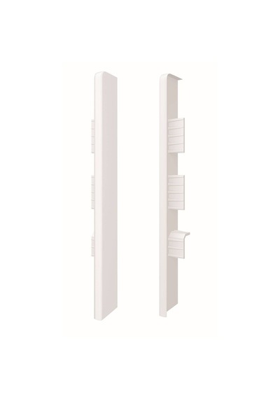 Espumo Suya Dayanıklı Kompozit Süpürgelik 10 Cm Bitiş Kapağı Aksesuarı 1 Paket - 2 Adet - Beyaz - Esp401