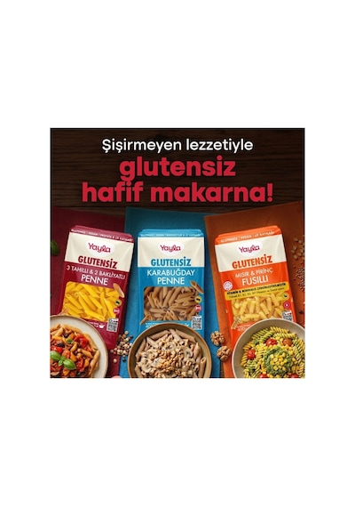 Yayla Glutensiz Vegan Diyet Makarna 3x400 Gr 3 Lü Karma Paket