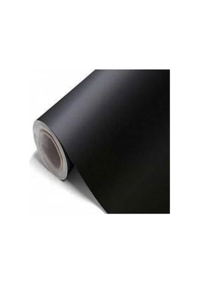 Mat Siyah Yapışkanlı Kaplama Folyosu 122 Cm X 2 Mt