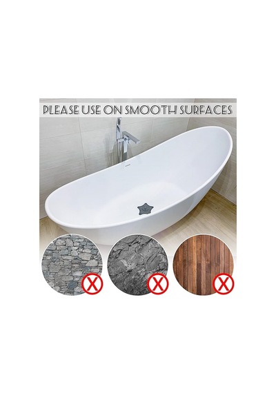 2 Adet Gri Renk Vantuzlu Silikon Kaymaz Yıldız Lavabo Süzgeci M-114 Plastik Diğer