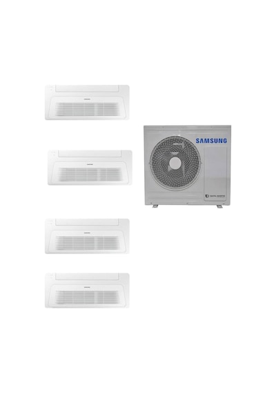 Samsung Wind Free Multi Tek Yön Kaset 1+4 Sistem AJ080TXJ4KH/EA 9+9+9+9 BTU Duvar Tipi Klima
