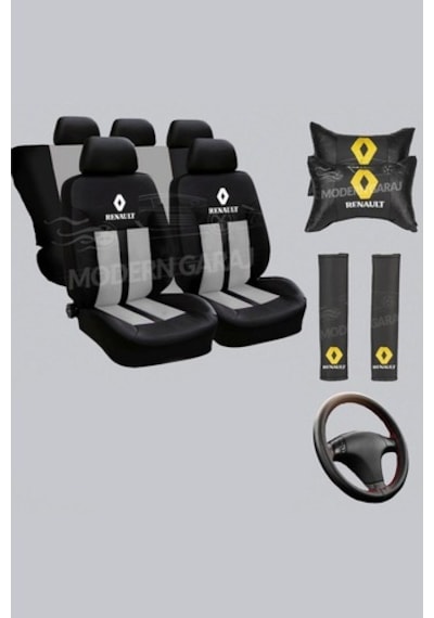 Renault R-12 Toros Oto Koltuk Kılıfı Boyun Yastığı Kemer Konforu