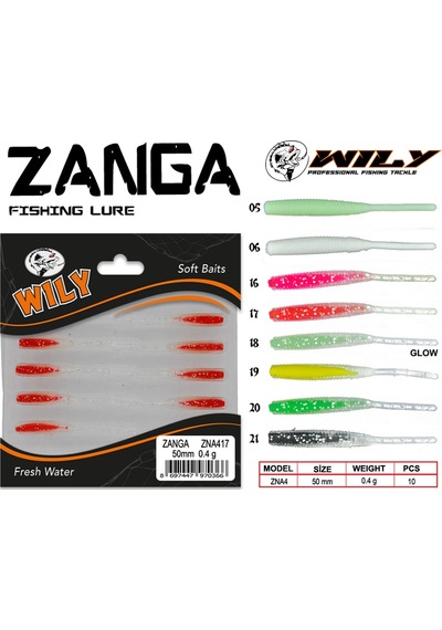 Wily Zanga Lrf Silikon Yem 5 Cm 0.4 Gr