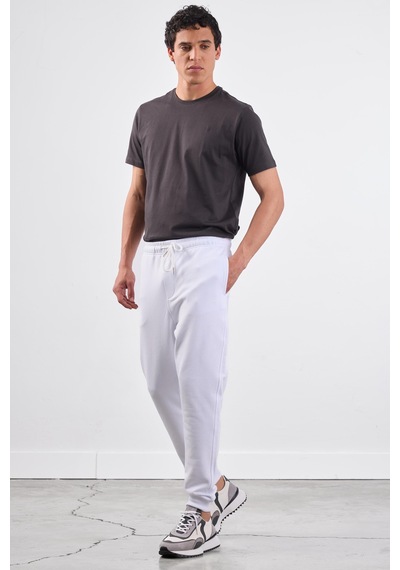 Dufy Beyaz Erkek Eşofman Altı - Regular Fit Beyaz