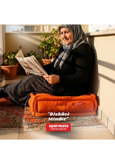 Xpermate Bisküvi Minder Petek Önü Fransız 45x45x14 Kremit