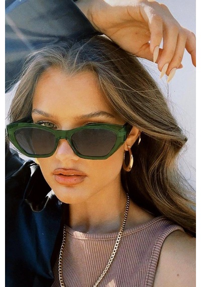 Irregular Vintage&retro Güneş Gözlüğü Yeşil