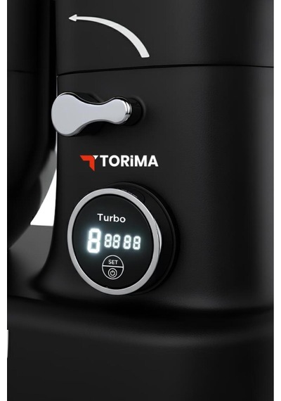 Stand Mikser Hamur Yoğurma Makinesi Dijital Göstergeli 5l 1400w Tmk-1400dt Siyah