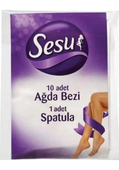 Sesu Ağda Bezi 10'lu + Spatula