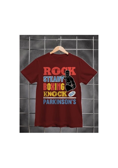Segungear Boxingtherapy Erkek Regular Fit Baskılı Spor Tişört Bordo - 932275514 Bordo