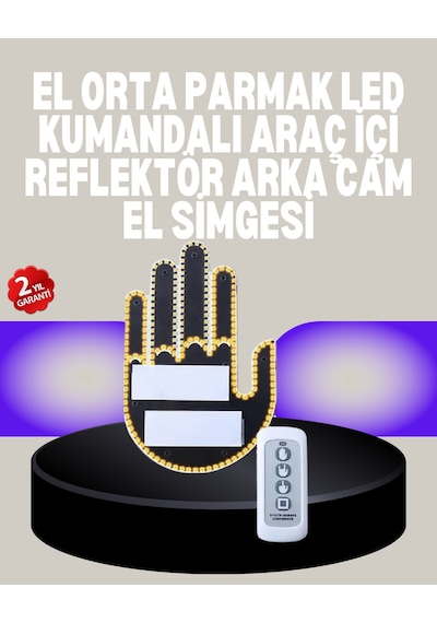 A Kalite Uzaktan Kumandalı Led Park Uyarı Işığı El Figürlü Model