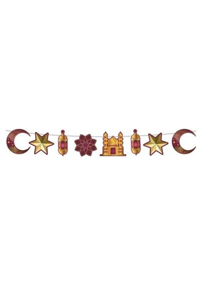 Dekoratif Banner Ramazan Bordo Gold 160cm Diğer