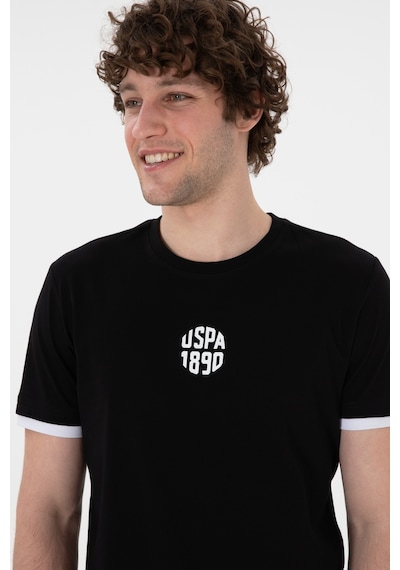 U.S. Polo Assn. Erkek Regular Fit Bisiklet Yaka Siyah Tişört 50306900-VR046