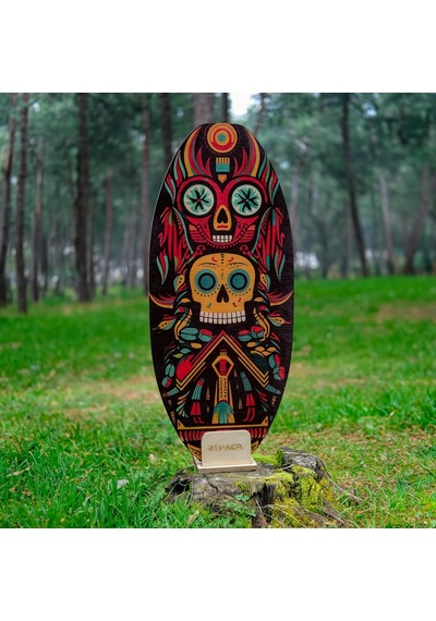 Universal Denge Tahtası Ahşap Balance Board Denge Ve Koordinasyon Geliştirici Evde Fitness & Spor Çok Renkli