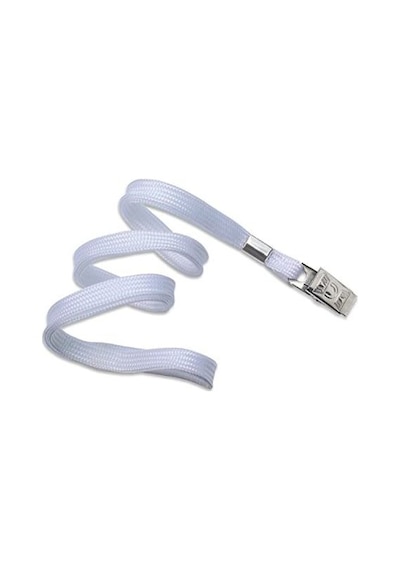 Kraf Kart Askı İpi Metal Klips Beyaz 50 Li 510G