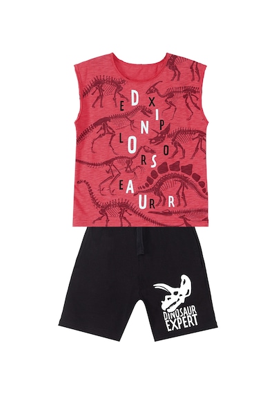 Dinosaur Expert Erkek Çocuk Yazlık Kolsuz T-shirt Şort Takım