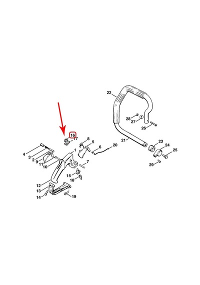 Stihl 9211-260-1430 Stop Düğme Somunu M12X0.75 - Stihl 041. 045.