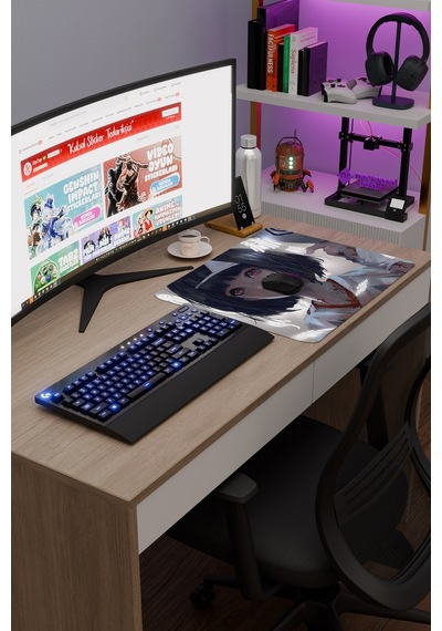Noragami Kaymaz Dikişli Kauçuk Oyuncu Mousepad V1 - 48x40 Xl Gaming Mouse Pad Fare Altlığı