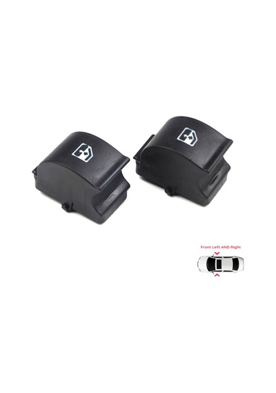 2 Adet Cam Açma Düğme Kapağı Fiat Citroen Peugeot 735417033 İçin