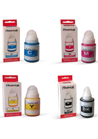 Canon Mx300 için 4 Renk 1 Takım Photoink Mürekkep