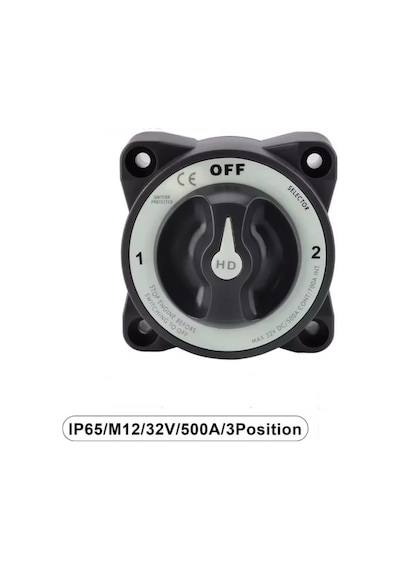 Mr-275h Akü Devre Kesici Şalteri 500a Agır Hizmet 3p 12-32v Off 1+2