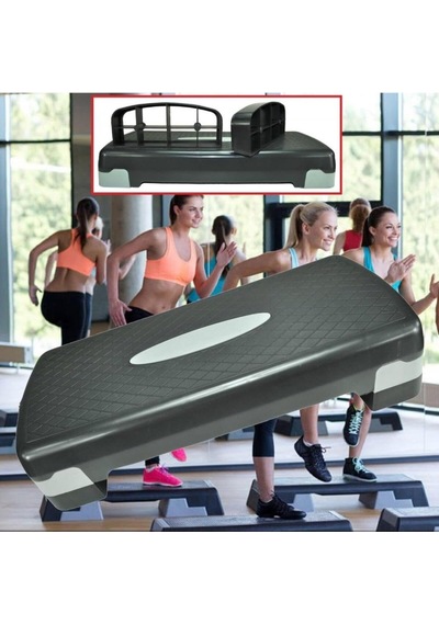 Dayanıklı Iki Kademeli Ev Için Uygun Ayarlanabilir Fitness Step Tahtası Karışık Çok Renkliş Tek Ebat