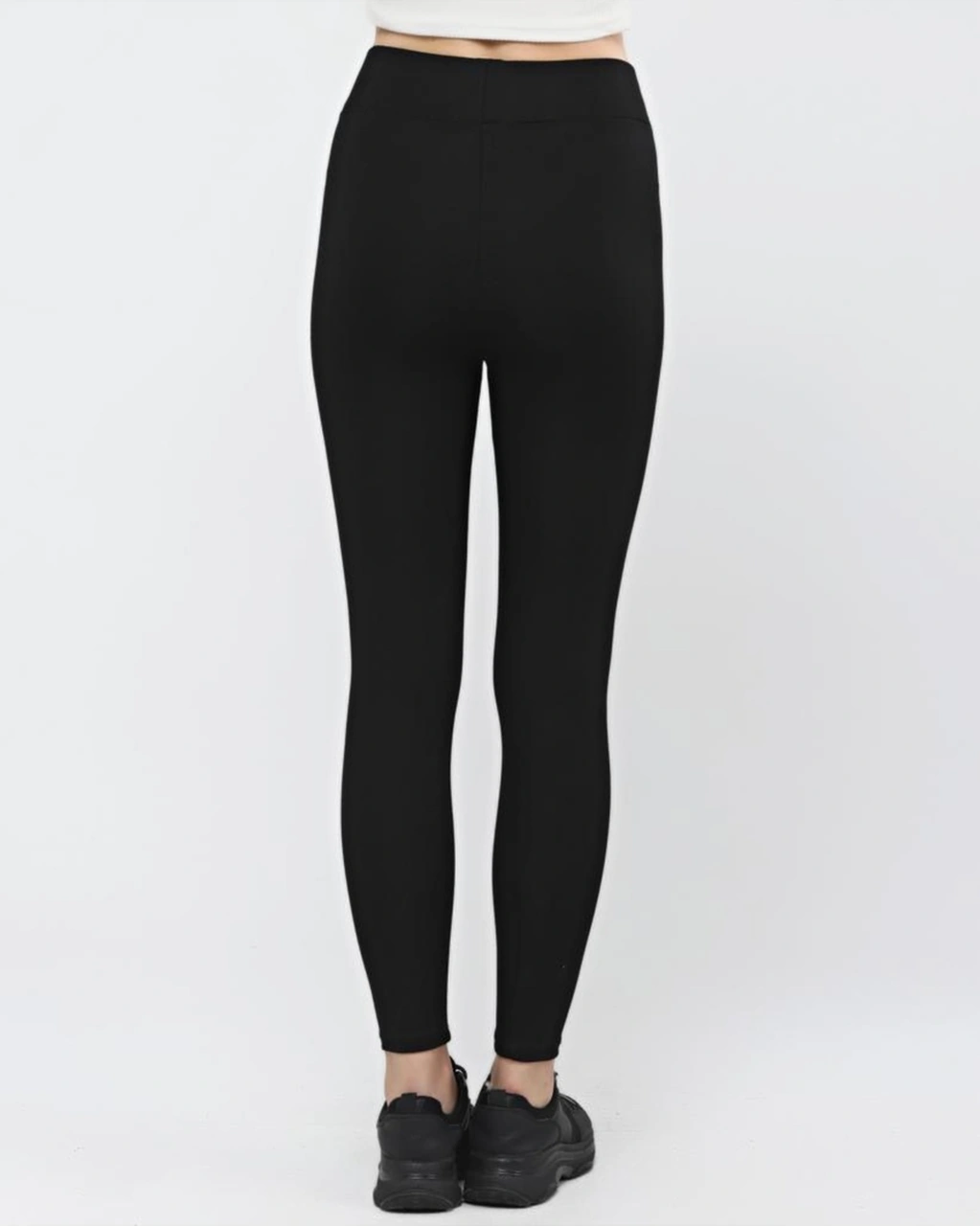 Thiff Gymwear Kadın Siyah Toparlayıcı Sıkılaştırıcı Çelik Örme Tayt SiYAH
