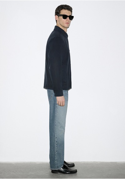 Mavi - Lacivert Tencel Karışımlı Gömlek 0211876-83699 Lacivert