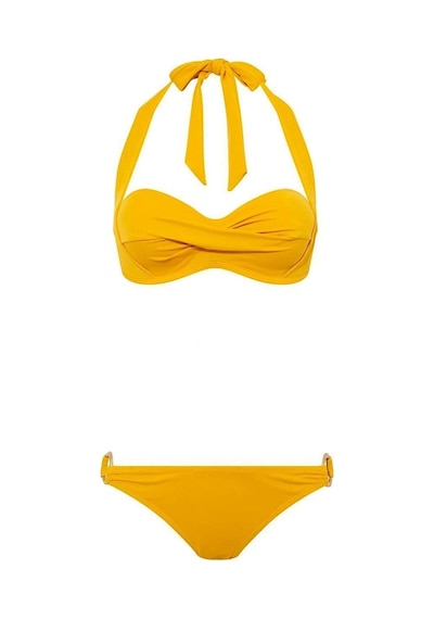 U.S. Polo Assn. Kadın Hardal Bikini Takım
