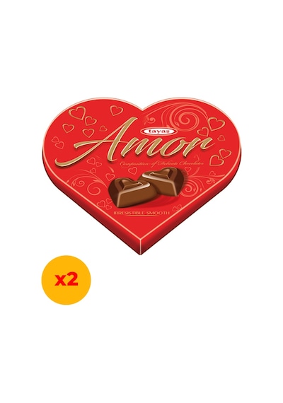 Tayaş Amor Festival Kalpli Pvc Kutu 2 x 100 G