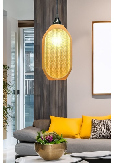 Modern Sarkıt Tekli Kovan Avize Serisi 23x27 Cm Salon Mutfak Oturma Odası Cafe Bar Çok Renkli