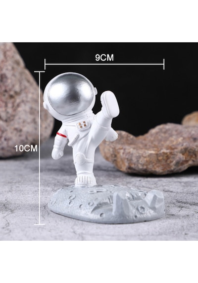 Astronot Dekorasyon Masa Üstü Telefon Tutucu Ve Tablet Standı