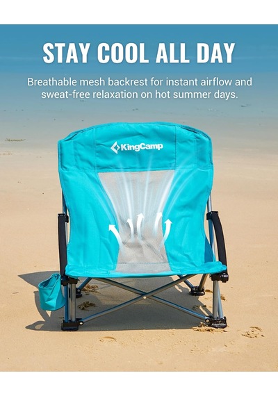 Lilac Beach Chair Plaj Ve Dinlenme Sandalyesi Cyan Çok Renkli