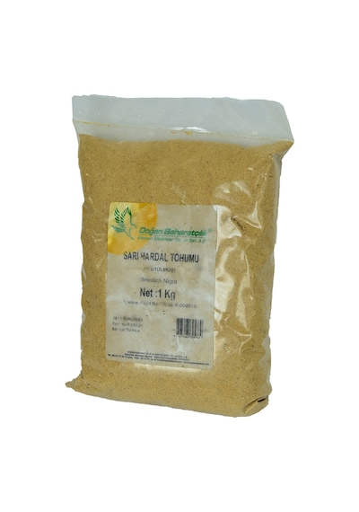 Doğan Baharatçılık Hardal Tohumu Öğütülmüş Doğal Sarı 1000 G Paket