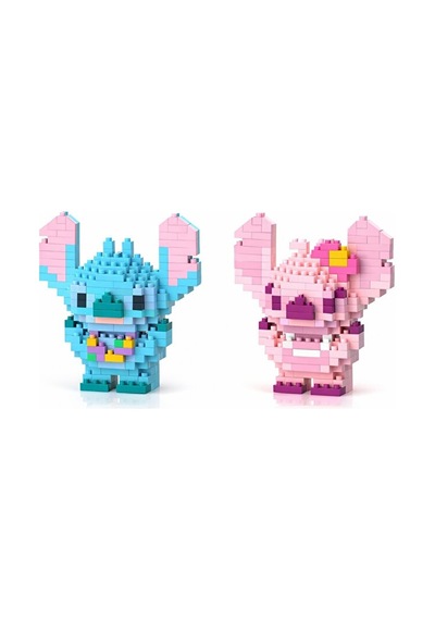 Brıcks Hawaii Model Stitch & Angel Figür Seti Mini Yapı Blok Kole