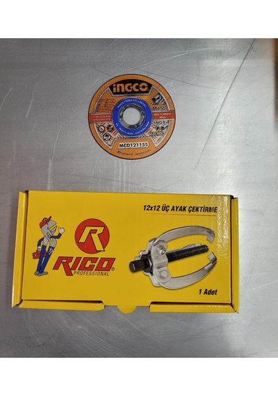 Rıco 12x12 3 Ayak Çektirme Rulman Çektirme , Kesme Taşı Hediyeli