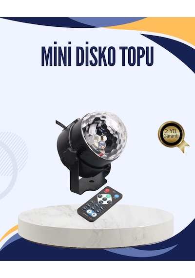 Müzik Sensörlü Renkli Led Parti Işığı .
