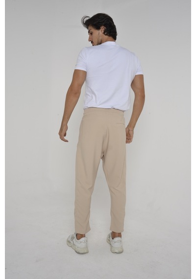 Baykim Sports Wears Unisex Modern Şalvar Pantolon Krem