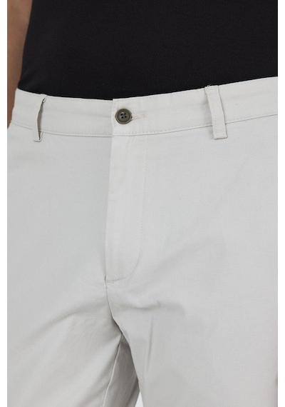 İmza Gri Armürlü Yan Cep Düz Paça Slim Fit Pamuklu Casual Chino Pantolon 1003250120 Gri