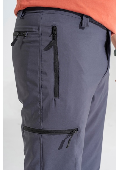 Souris Erkek Gri Rahat Kalıp Outdoor Pantolon Boru Paça Nefes Alan Likralı Esnek Kumaş