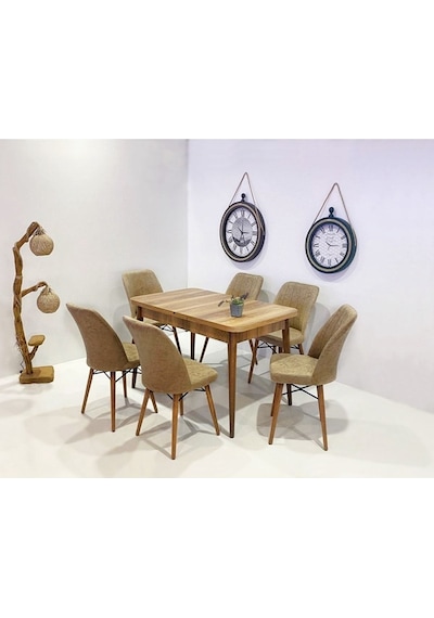 6 Kişilik Açılır Masa Sandalye Takımı Mutfak Masası Takımı Salon Masası Yemek Masası Masa Takımı Cappuccino 6 Kişilik Açılır Masa Sandalye Takımı Mutfak Masası Takımı Salon Masası Yemek Masası Masa Takımı Cappuccino