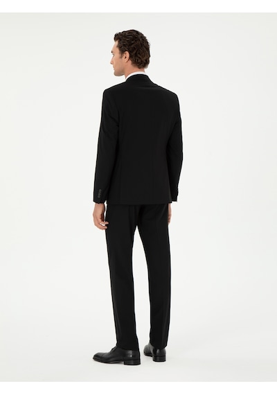 Cacharel Siyah Slim Fit Klasik Takım Elbise