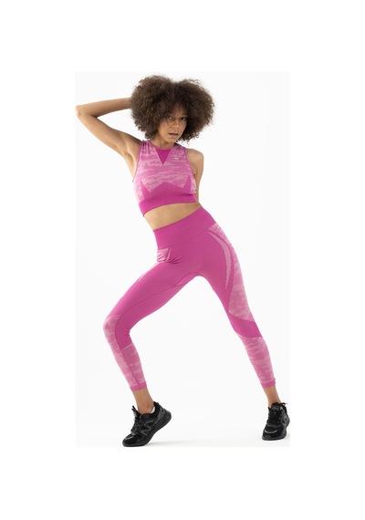 Maraton Active Slimfit Kadın Bisiklet Yaka Kolsuz Fitness Orkide Bra 813054-Orkide