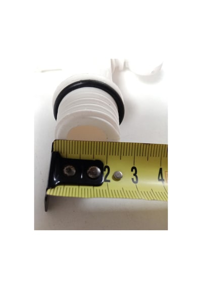 2 Adet - Plastik Musluk 3/4 Dişli Bahçe & Sulama Musluğu Beyaz