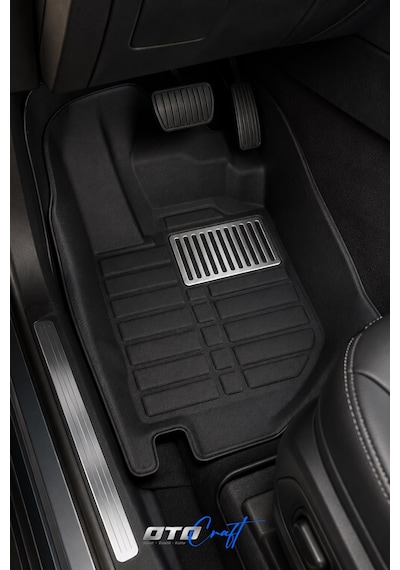 Otocraft Ford Puma Elektrikli 2024-2026 Araca Özel 8d Havuzlu Oto Paspas Takımı Tam Set 3 Parça