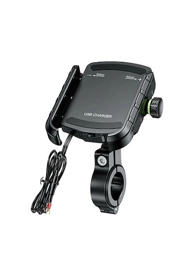 Akü Şarj Bağlantılı Ayna Gidon Bağlantı Motosiklet Telefon Tutucu Bisiklet Atv Tutacağı
