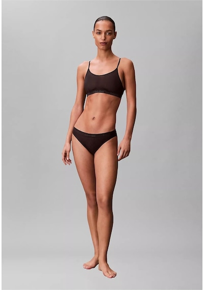 Calvin Klein Kadın Slim Fit Dokuma Kumaş Mini Siyah Büstiyer-14730