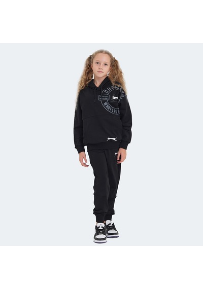 Slazenger LISEY IN Unisex Çocuk Eşofman Takımı Siyah